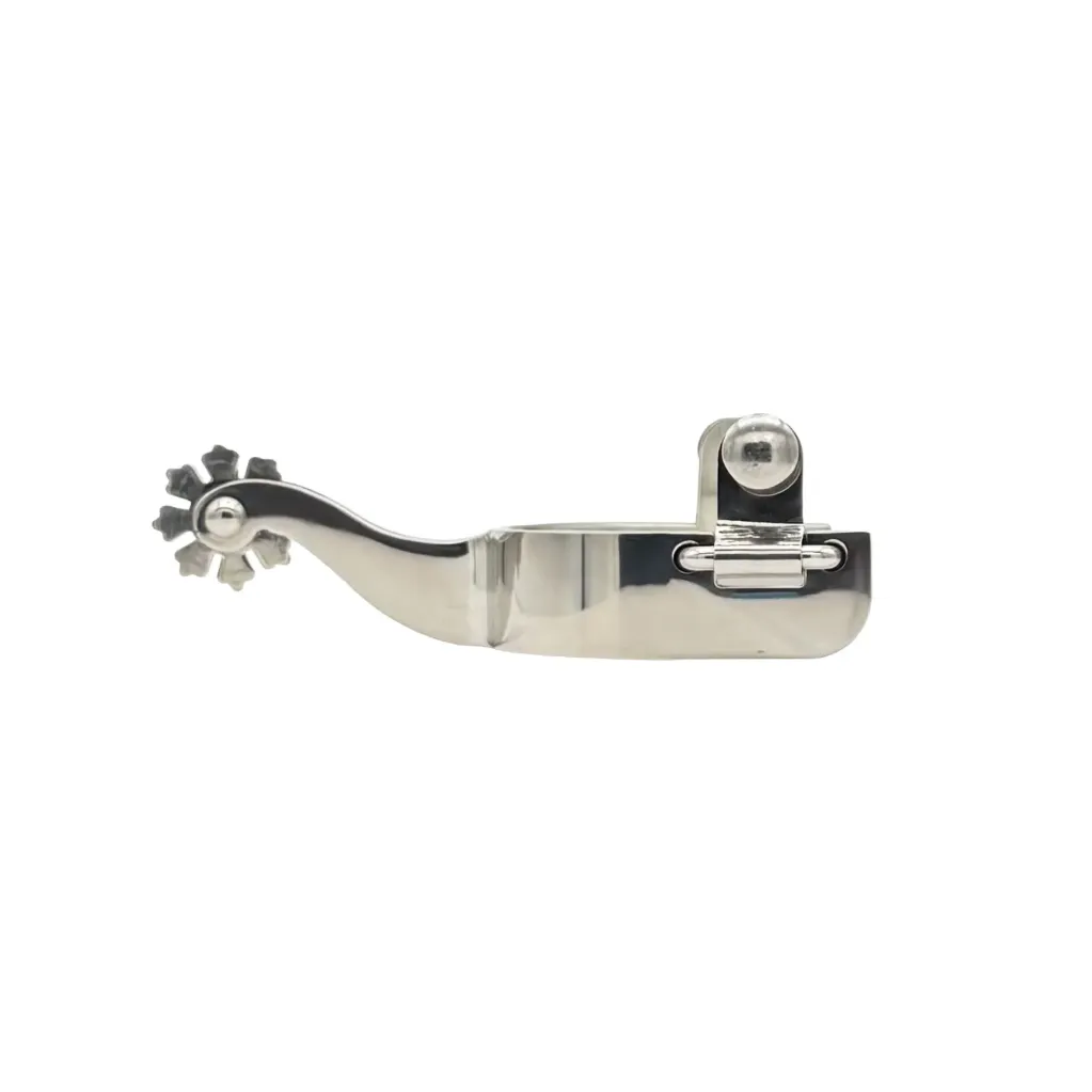 C. Letchworth Stainless Steel Spurs Women's 1" Band Snowflake Rowel
