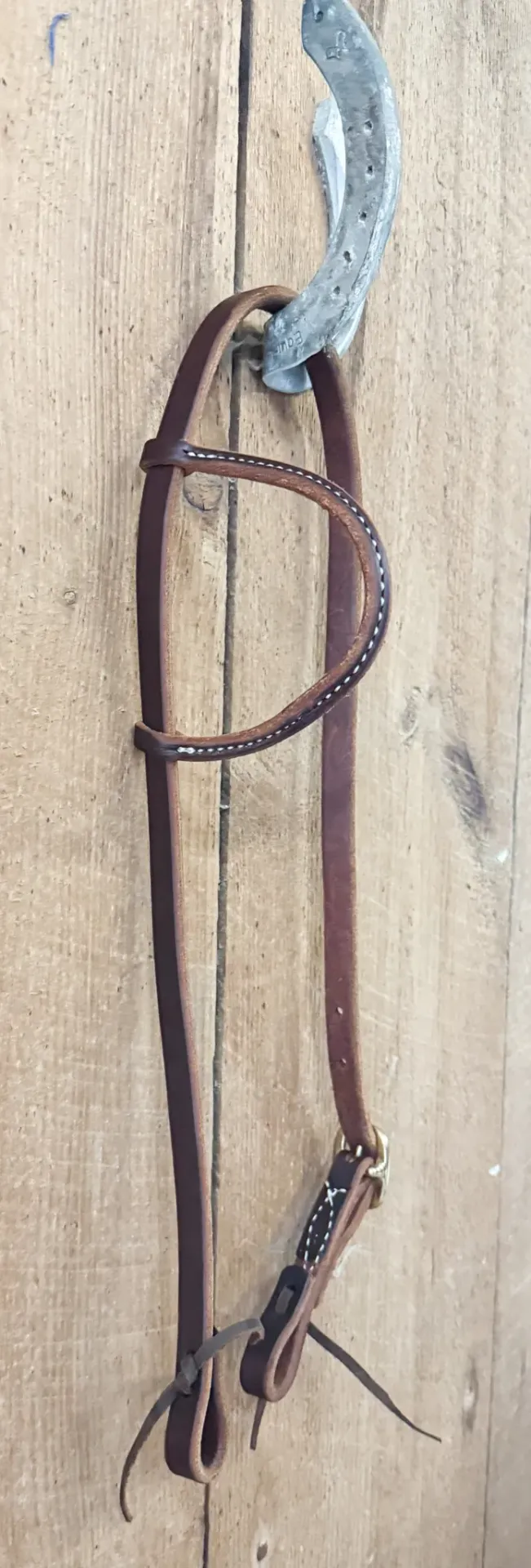 Herman Oak Single Ear Tie Headstall