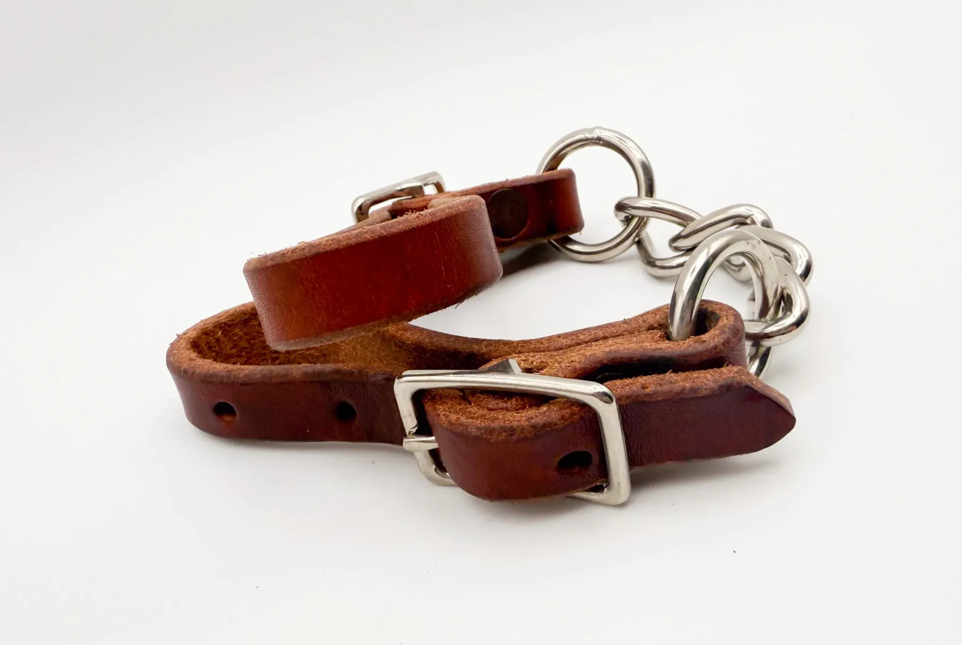 Herman Oak Latigo Chain Curb