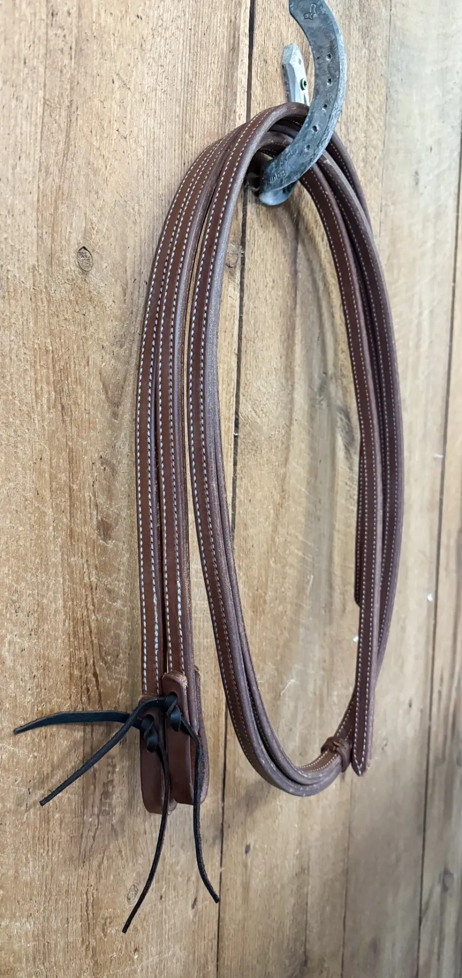 Double Stitch Herman Oak Rein 5/8"x7'6 Oiled