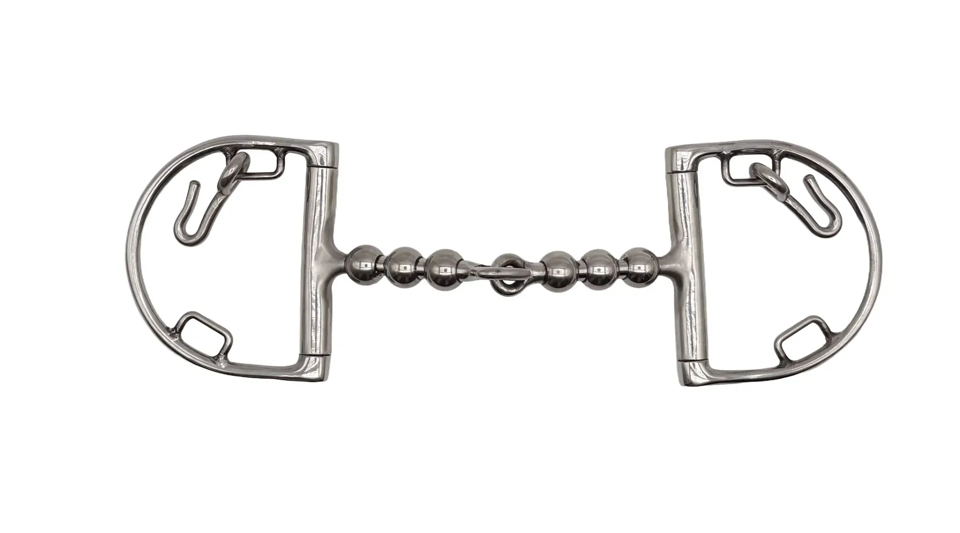 D-Ring Locking 5/8" Ball Snaffle w/ Chain